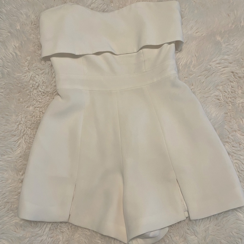 White Alexis Romper